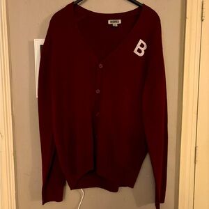 Andrew Rohan Edwards unisex Prep Cardigan Sweater Size L